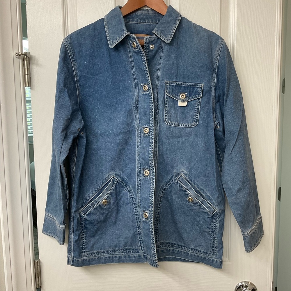 Vintage Blue Denim Lauren Barn Jacket/size PM